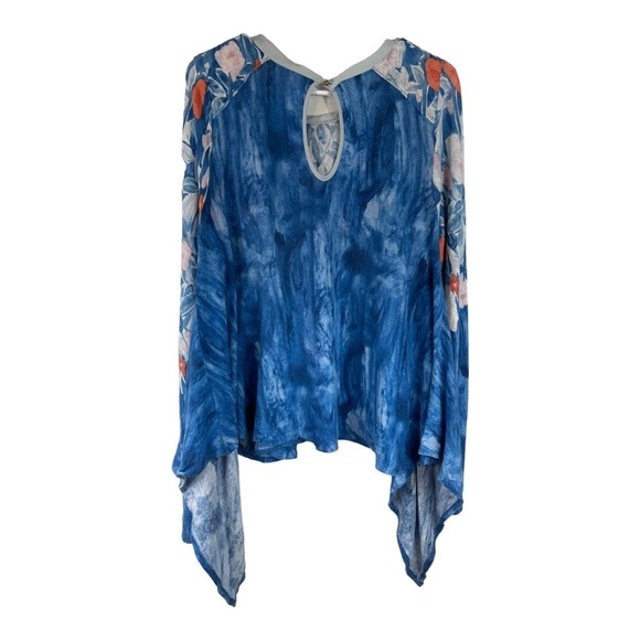 Meadow Rue Size Medium Blue Floral Linen Fields Watercolor Swing Top spring - Picture 3 of 7